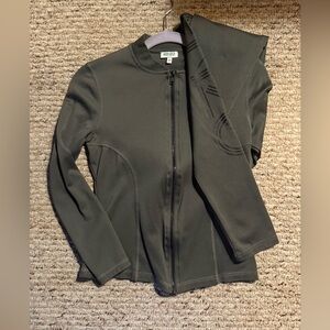 Kenzo Olive Green Zip-Up Jacket and leggings Set